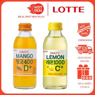 Nước Bổ Sung Vitamin C,D Vị Chanh/Xoài Daily-C Chai 140ml