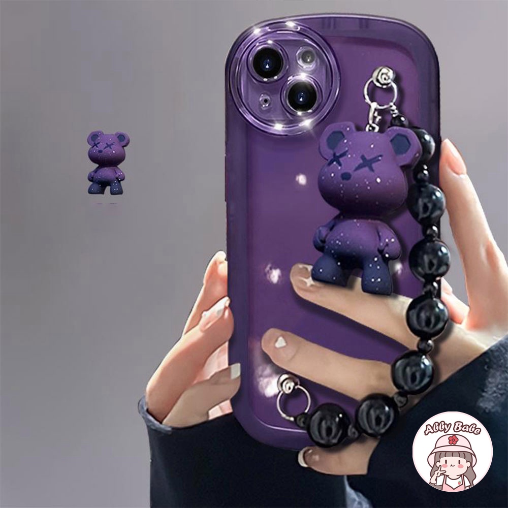 Ốp Điện Thoại TPU Dẻo Màu Gradient Họa Tiết Chú Gấu Dễ Thương Chống Sốc Cho IPhone 14 Pro Max 11 7Plus 13 12 11 Pro Max X XS Max XR