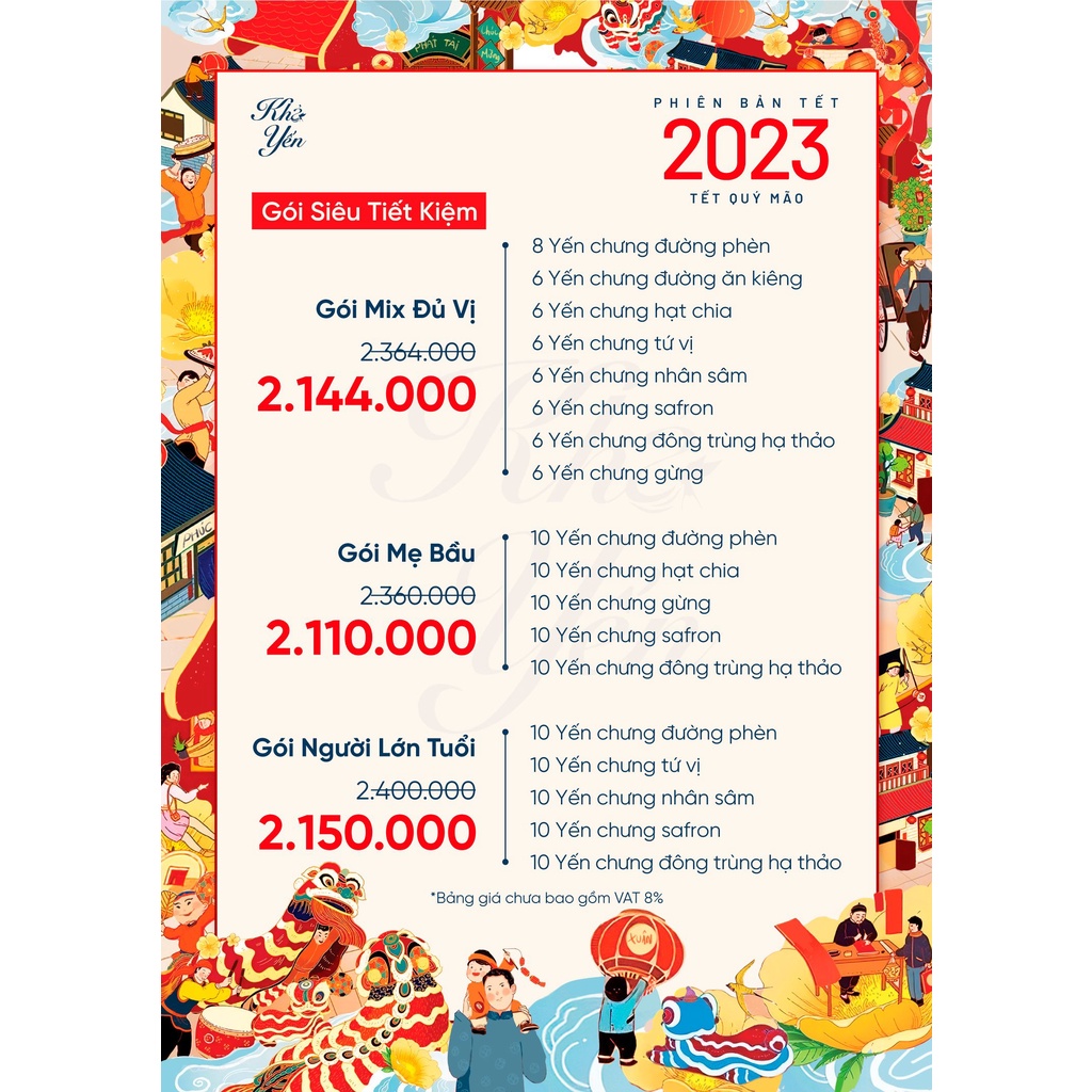 Thùng 50 Hũ Siêu Tiết Kiệm Mix Nhiều Vị - Yến hũ chưng sẵn Khả Yến