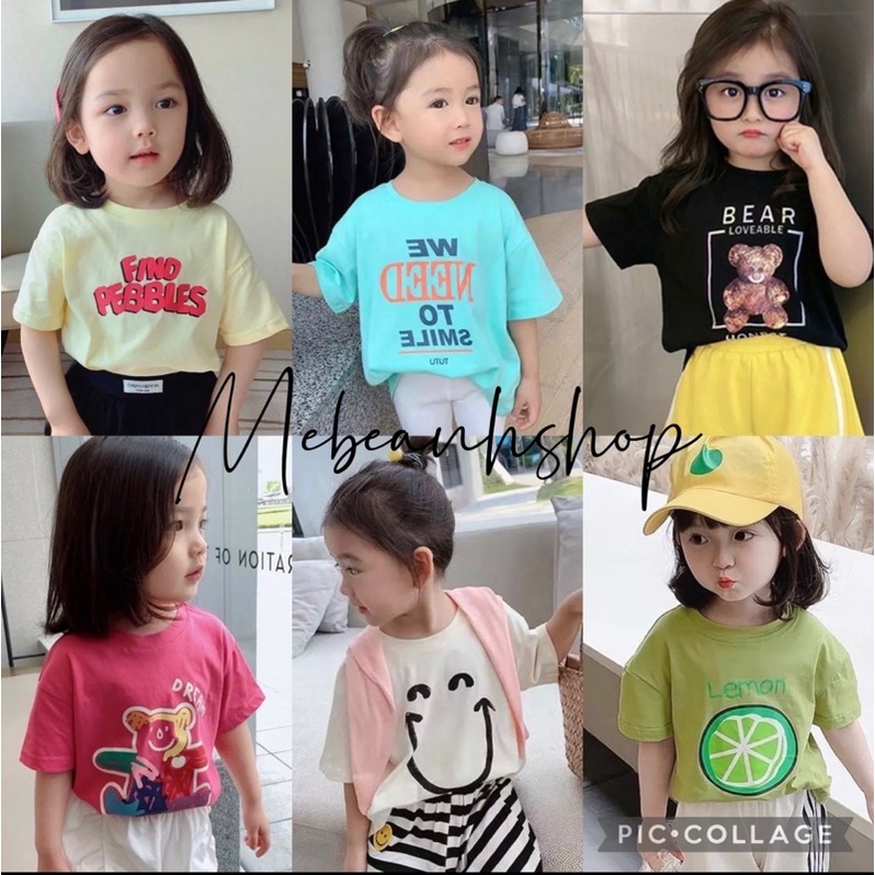 (Lô mới, cotton SG chính phẩm) - áo thun cộc tay bé gái, áo thun bé gái siêu dễ thương giành cho bé 9-28kg