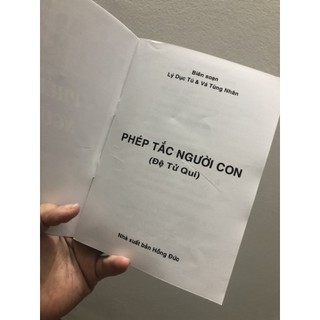 Sách - Phép Tắc Con Người (Đệ Tử Quy)