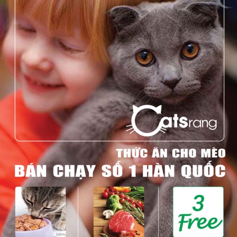Hạt Catsrang 1kg cho Mèo mọi độ tuổi, thức ăn cho Mèo Hàn Quốc