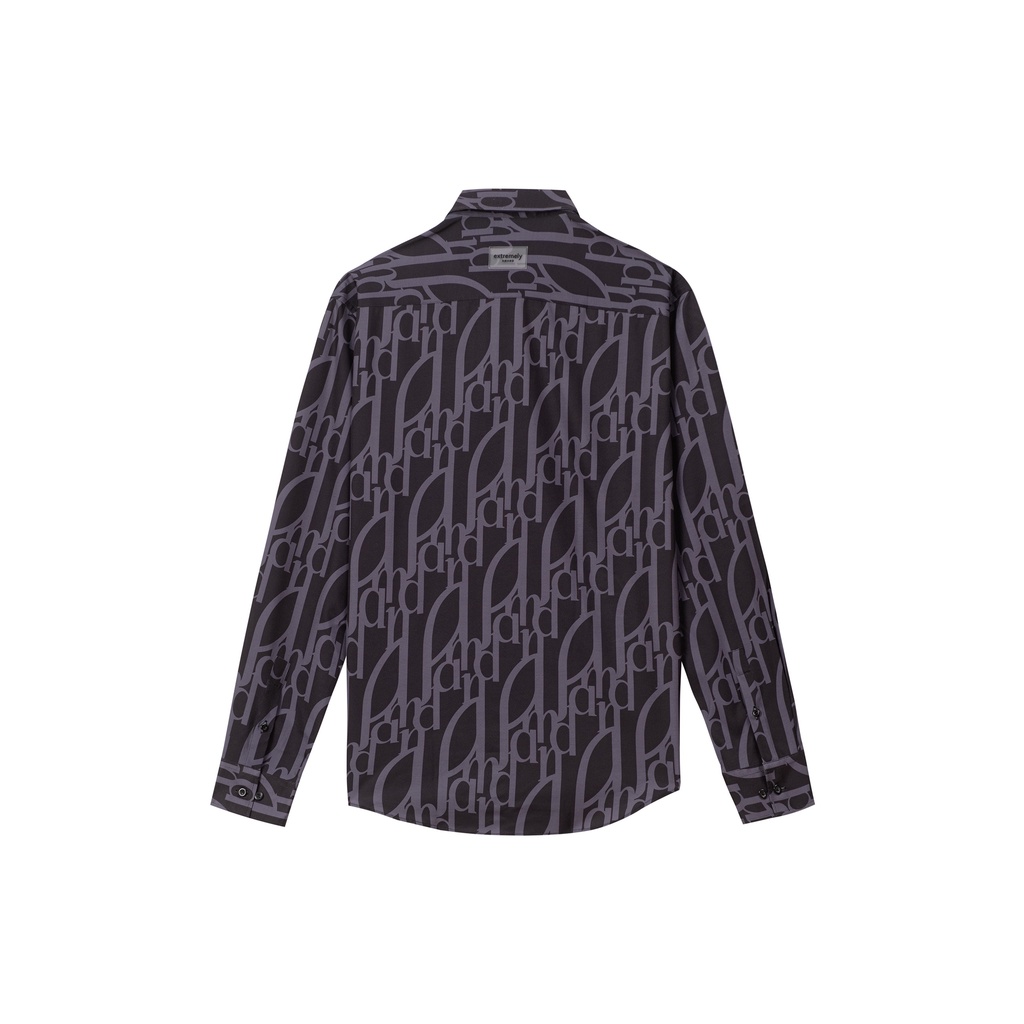 Áo sơ mi Amand Monogram Printed Shirt - Navy