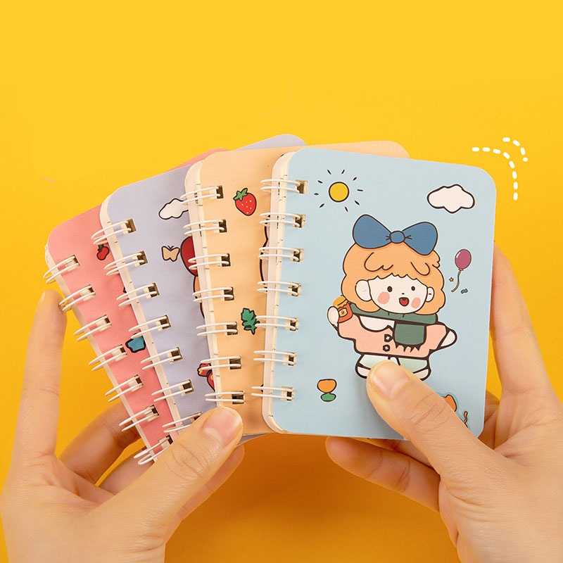 Sổ Tay Mini A7 Agenda Planner 2022 Họa Tiết Hoạt Hình Dễ Thương