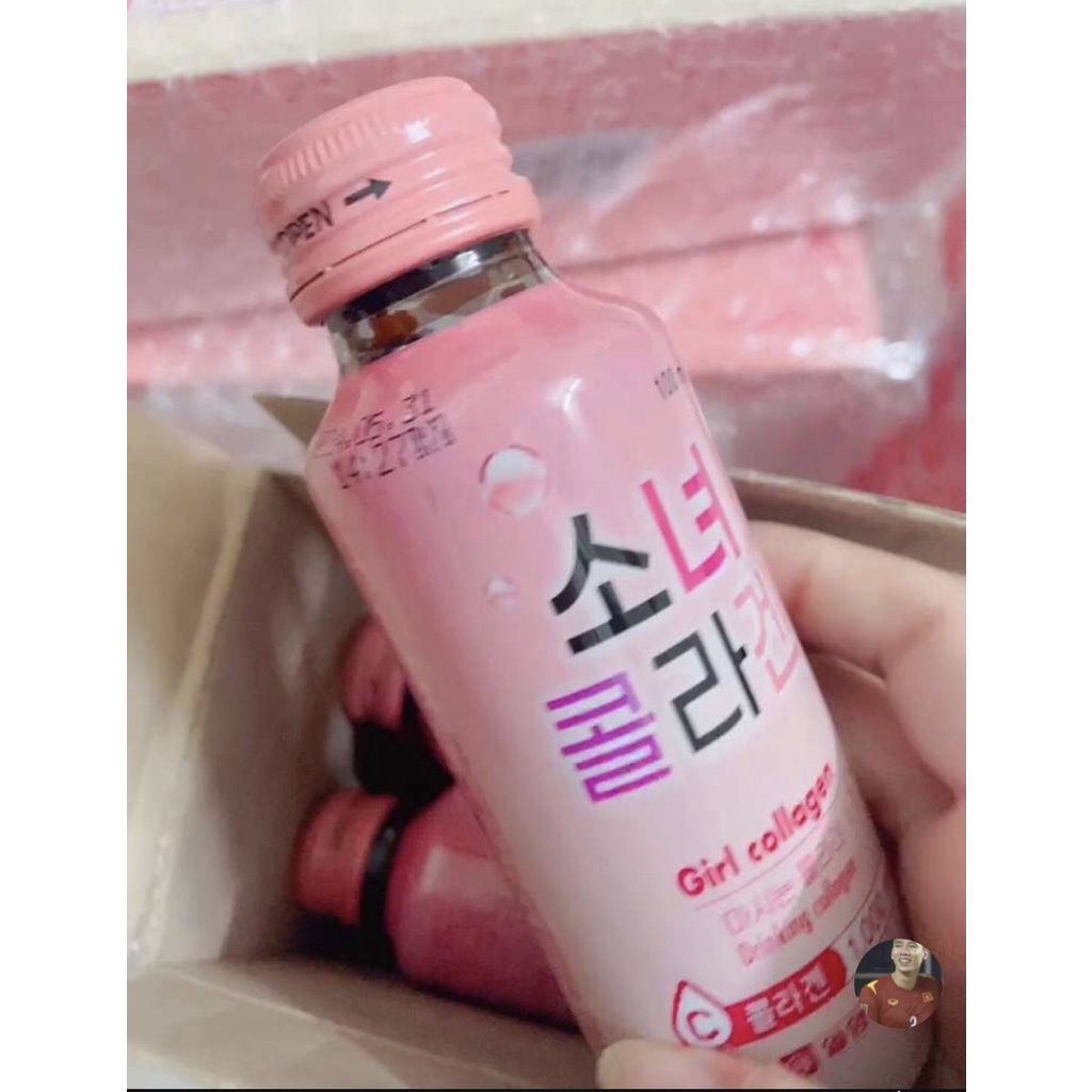 Nước uống hỗ trợ đẹp da Collagen girl Hàn Quốc, bổ sung Vitamin C giúp đẹp da - Hương Táo 10lo PynaBeauty