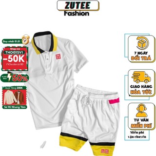 Bộ Mặc Nhà Thể Thao Nam Mùa Hè Phong Cách Cao Cấp, Bộ Uni Tennis Tập Gym Đi Chơi