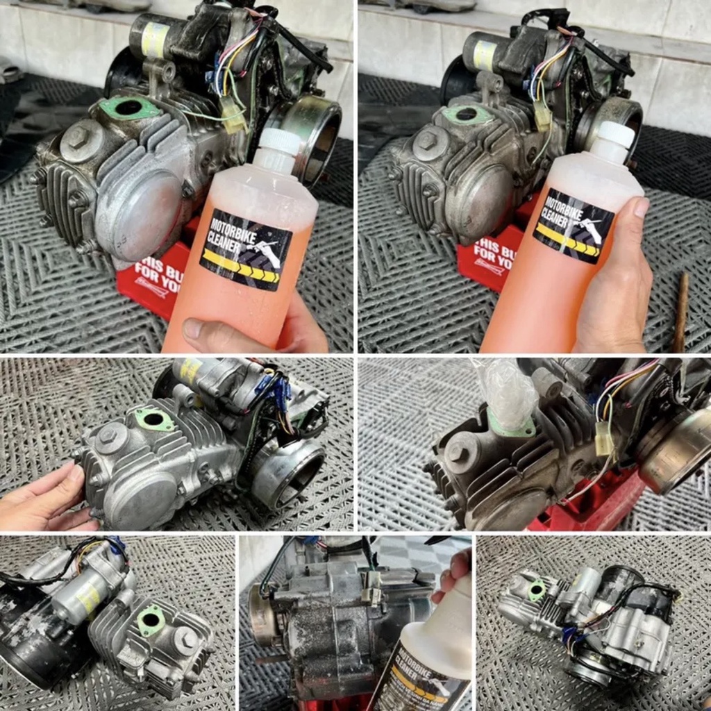 COMBO Dung dịch tẩy rửa nhôm, inox Motorbike Cleaner Pro 850ml - chuyên tẩy lốc máy, đầu bò,...CHÍNH HÃNG