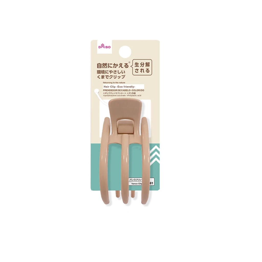 Daiso Kẹp tóc thân thiện với môi trường - Hair Clip Metal Free Color