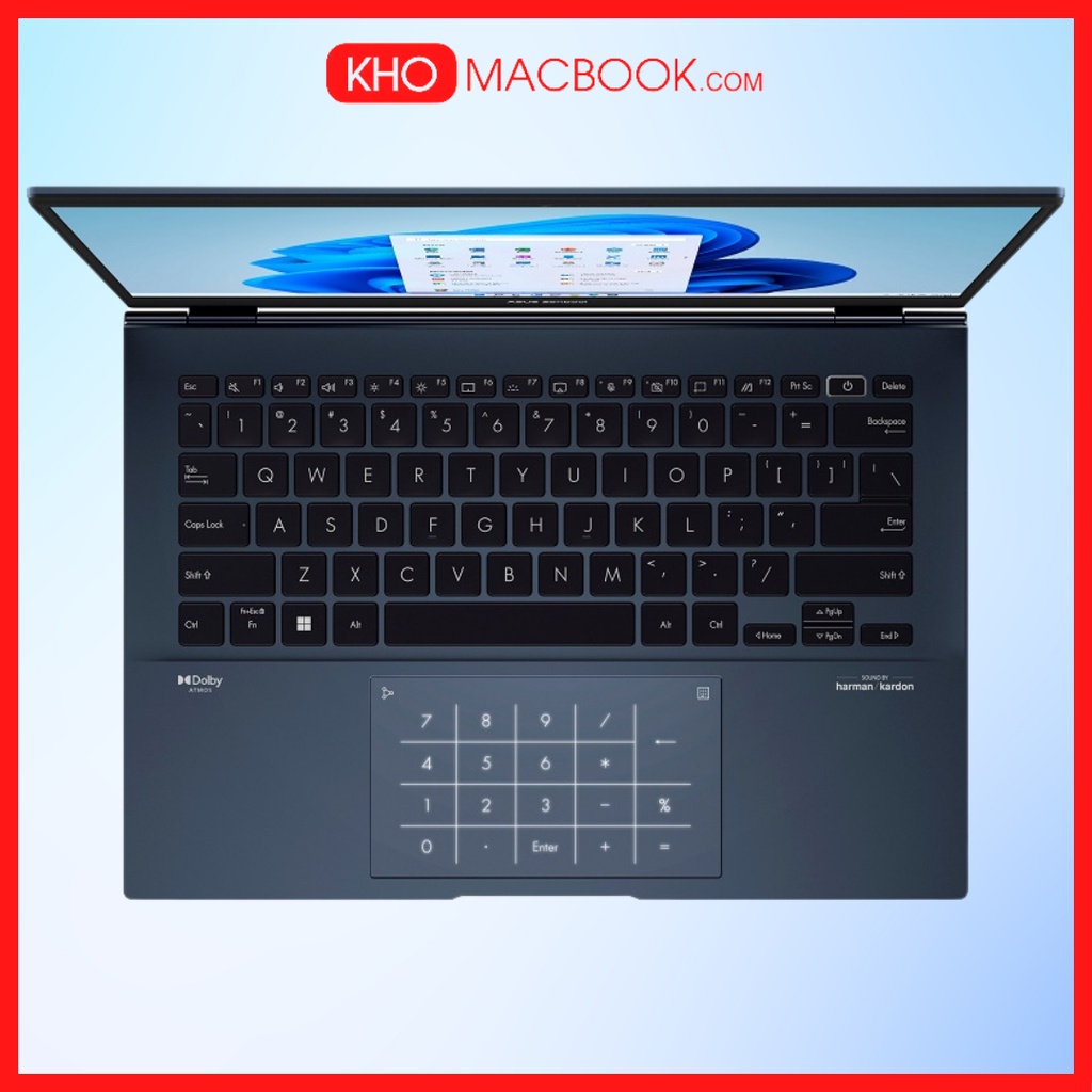 Asus Zenbook Q409 ZA , Core i5-1240P l Ram 8G l SSD 256G l Màn 14' 2,8K OLED