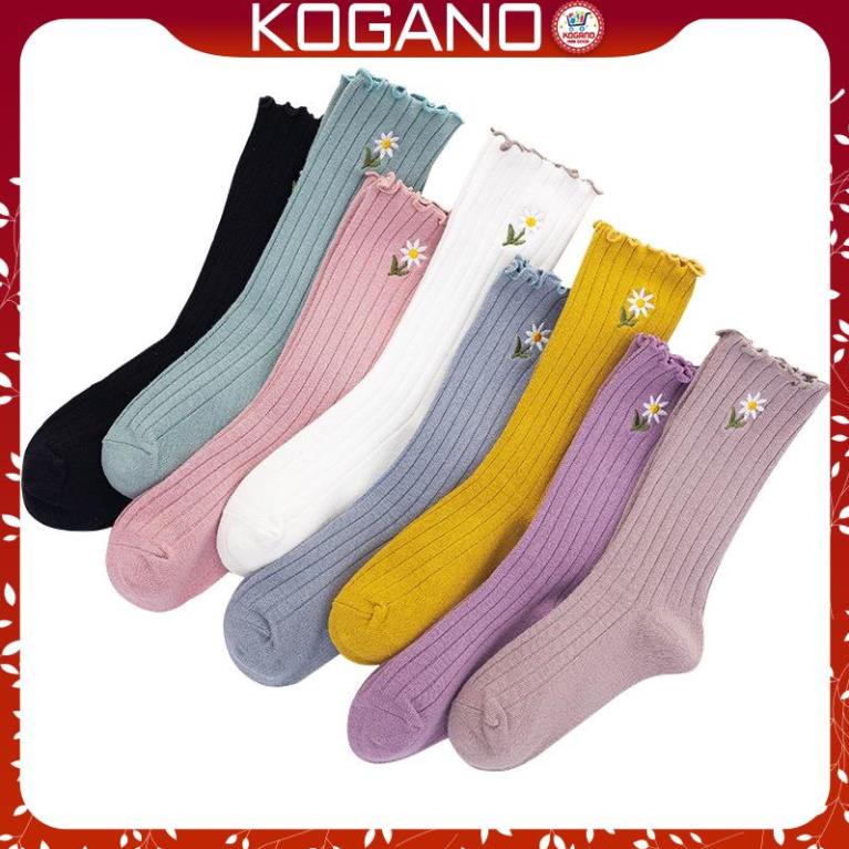 Tất Nữ Cao Cổ KOGANO Vớ Cổ Bèo Nhún Dễ Thương Cho Bạn Gái FAS-001434