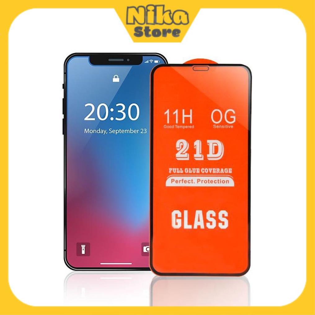 Kính cường lực siêu rẻ full màn 21D cho ip 6/6plus/6s/6splus/7/7plus/8/8plus/xs/11/12/13/14/pro/max/promax - Nika Store