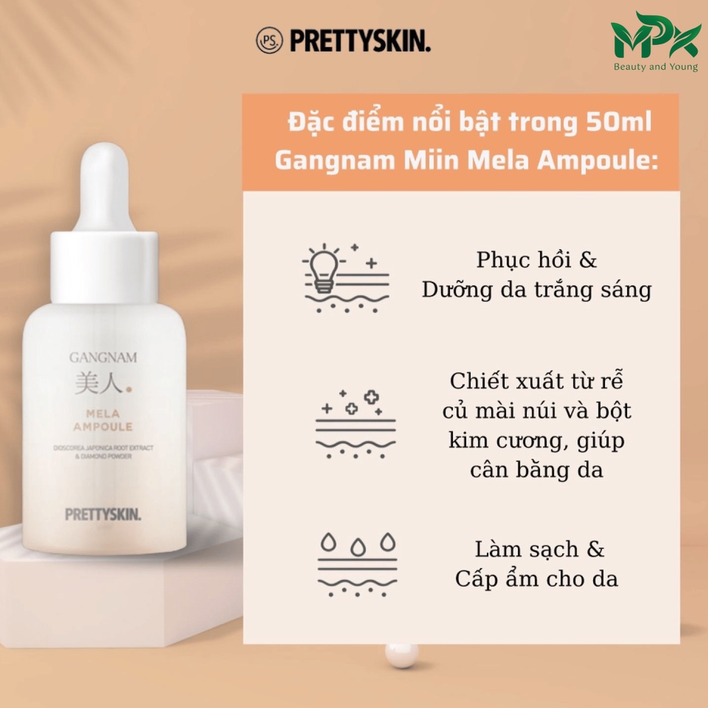 Set 3 món giảm nám GangNam miin Pretty Skin - MPX
