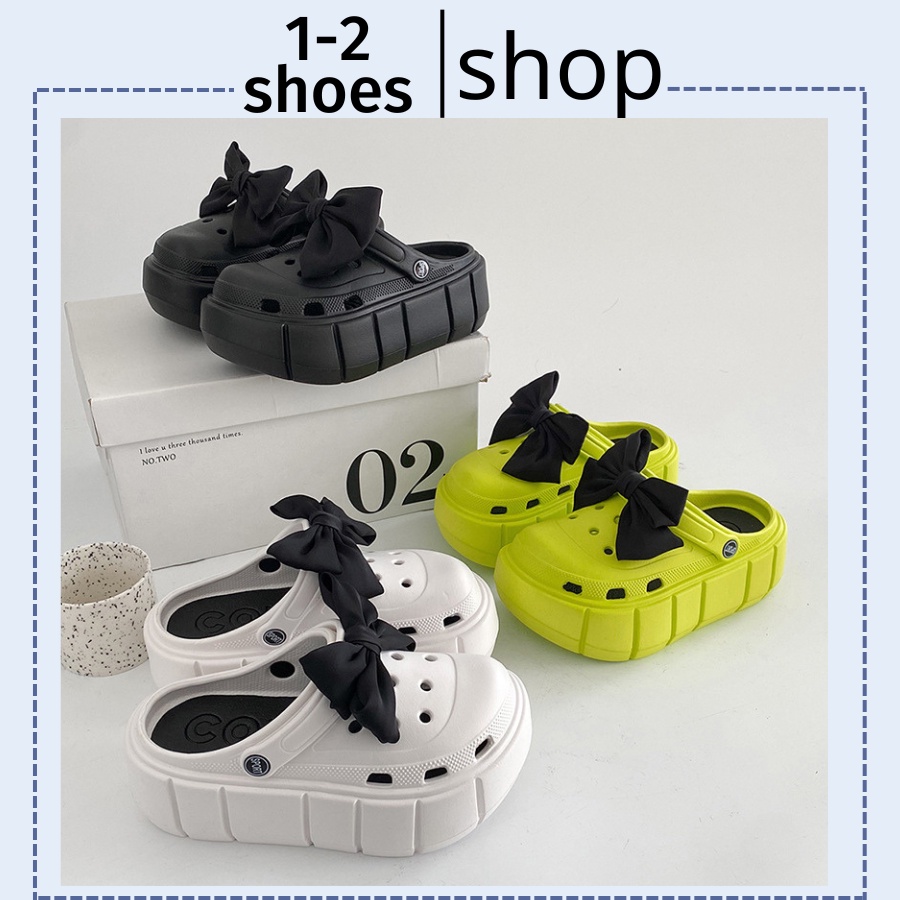 DÉP SỤC BÁNH MỲ ĐẾ 6CM-TẶNG KÈM ĐÔI NƠ ĐEN SIÊU XINH