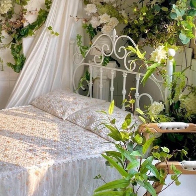 Giường Sắt 1m8x2m Kiểu Vintage Phong Cách Cổ Điển Tháo Lắp Di Chuyển Dễ Dàng - Hàng Chính Hãng Roomdecor