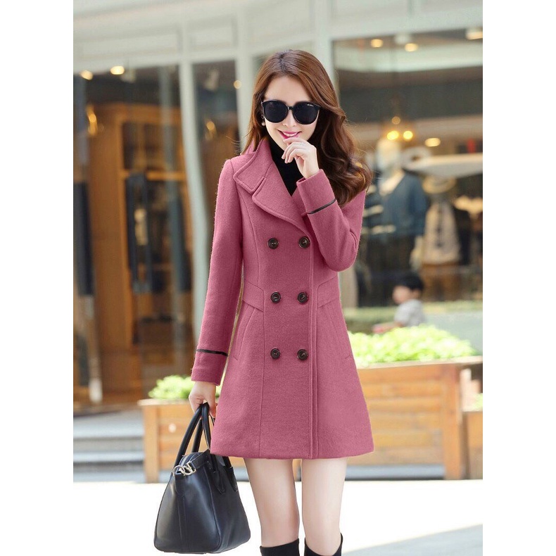 Áo Khoác Dạ Phom Dài Cổ V Phối Nút BY4489 | BigBuy360 - bigbuy360.vn