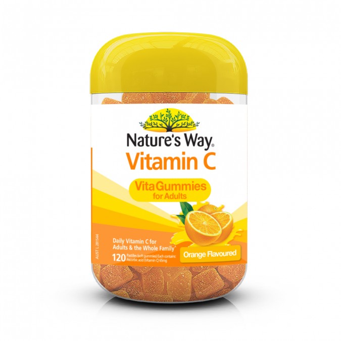 Kẹo dẻo bổ sung Vitamin C cho người lớn Nature’s Way Vitamin C Vita Gummies for Adults 120 viên