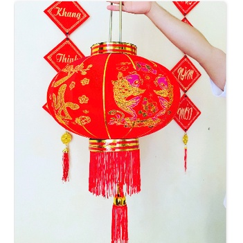 Đèn Lồng Tết Đỏ chữ phúc trang trí tết nhà cửa đủ size mang tài lộc vào nhà