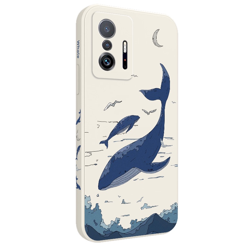 Ốp Điện Thoại Hình Cá Voi Cho xiaomi mi 13t 12t 11t 10t pro lite mi 9t pro
