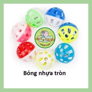 Banh nhựa có chuông tròn cho thú cưng