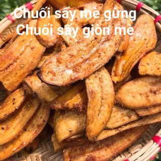 Chuối sấy mè gừng giòn tan loại1
