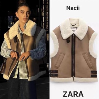 [ hoả tốc] Áo khoác nữ da lộn gile form rộng cực chất chuẩn 100%  lót lông siêu dầy phong cách Hàn Quốc Hot 2023 Nacii