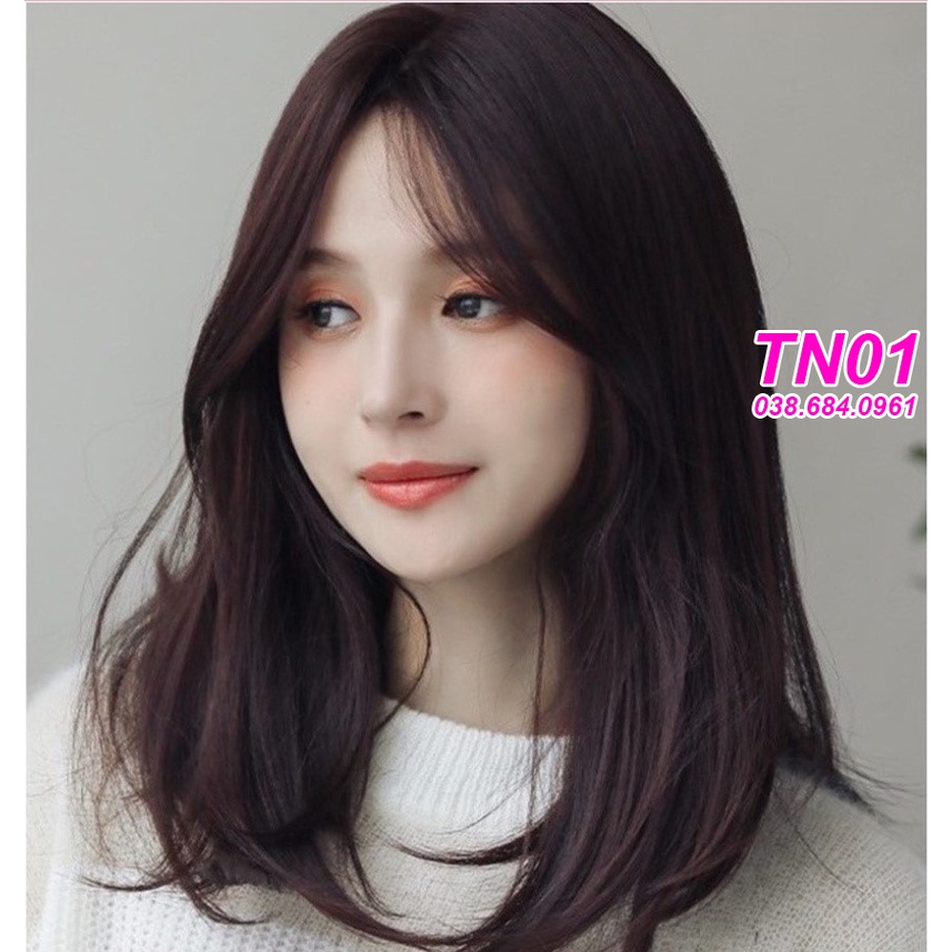 Tóc giả nguyên đầu nữ mái bay cụp đuôi dáng ngắn phong cách hàn quốc (sỉ 110k) QAQ01