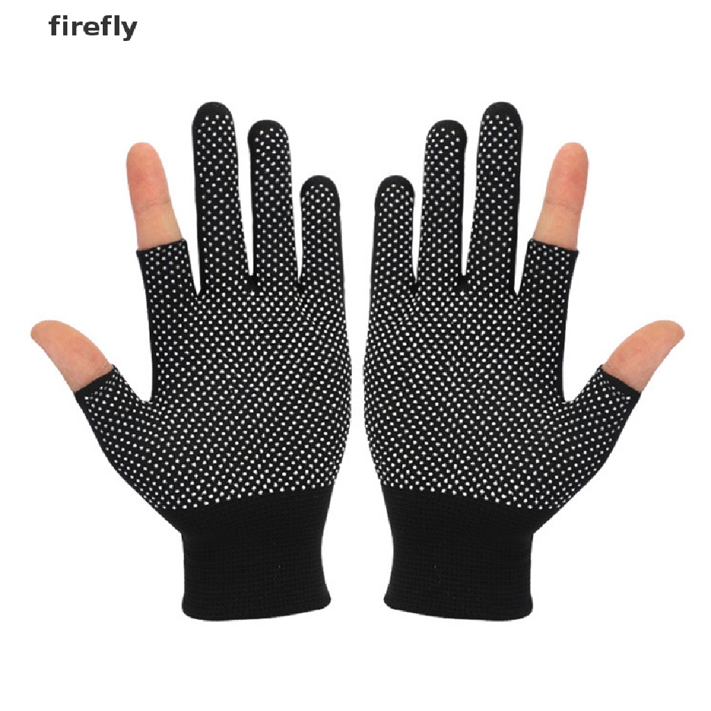 Găng Tay Nửa Ngón Bằng Nylon Chống Trượt Thoáng Khí Có Thể Chạm Màn Hình Cảm Ứng Cho Nam Nữ