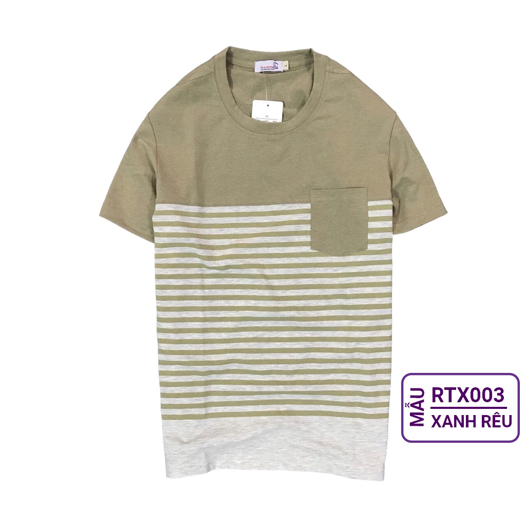 Áo thun cổ tròn nam đẹp, áo cộc nam đẹp, cotton vnxk, 4 chiều, đơn giản, họa tiết, big size RIOOSHOP RTT006