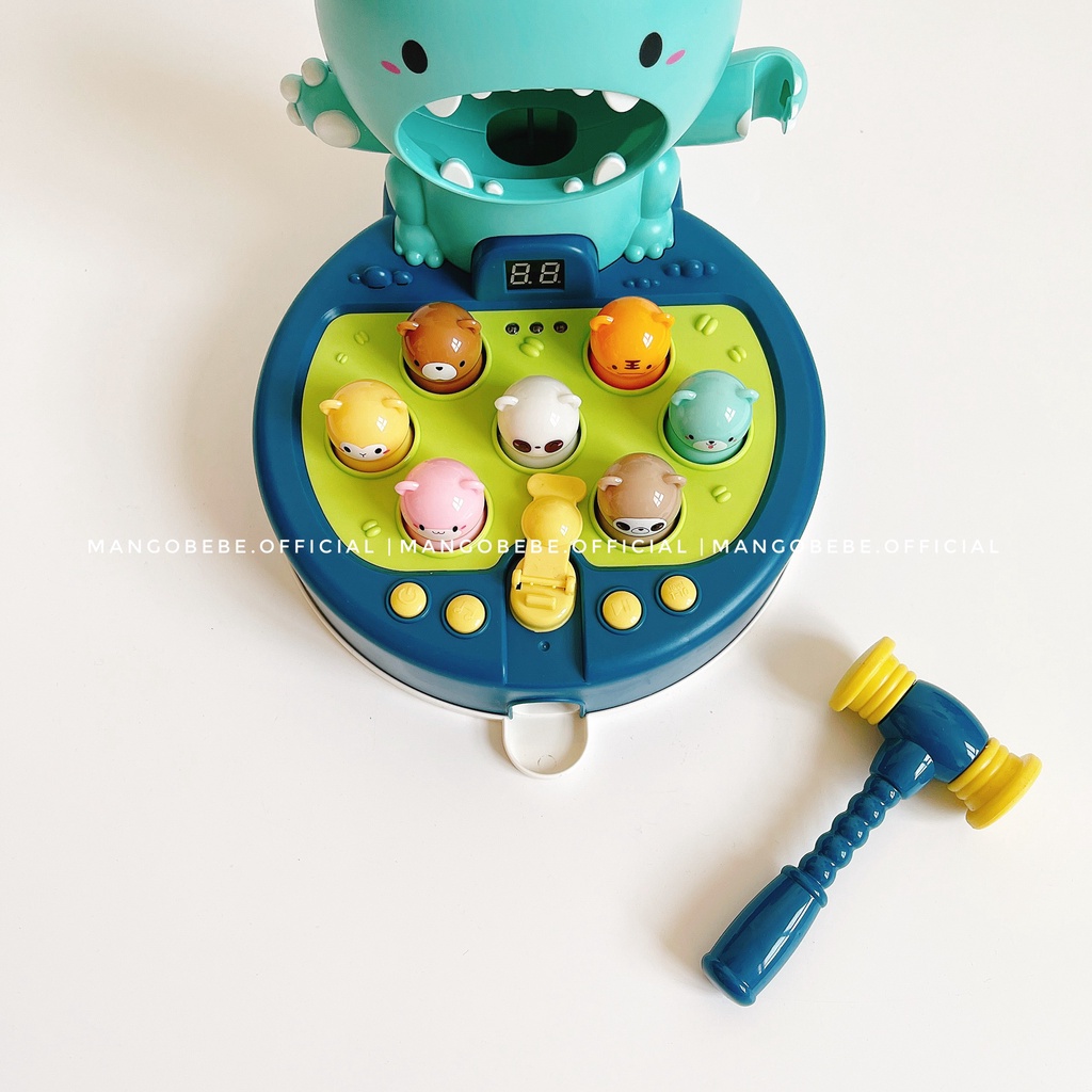 Đồ chơi đập chuột bắn bóng Dino Party Far Blue