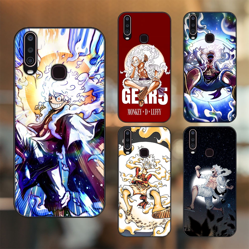 Ốp lưng Vivo Y12, Y15, Y17, U10 viền đen in hình Luffy Gear 5 Nika One Piece Đảo Hải Tặc