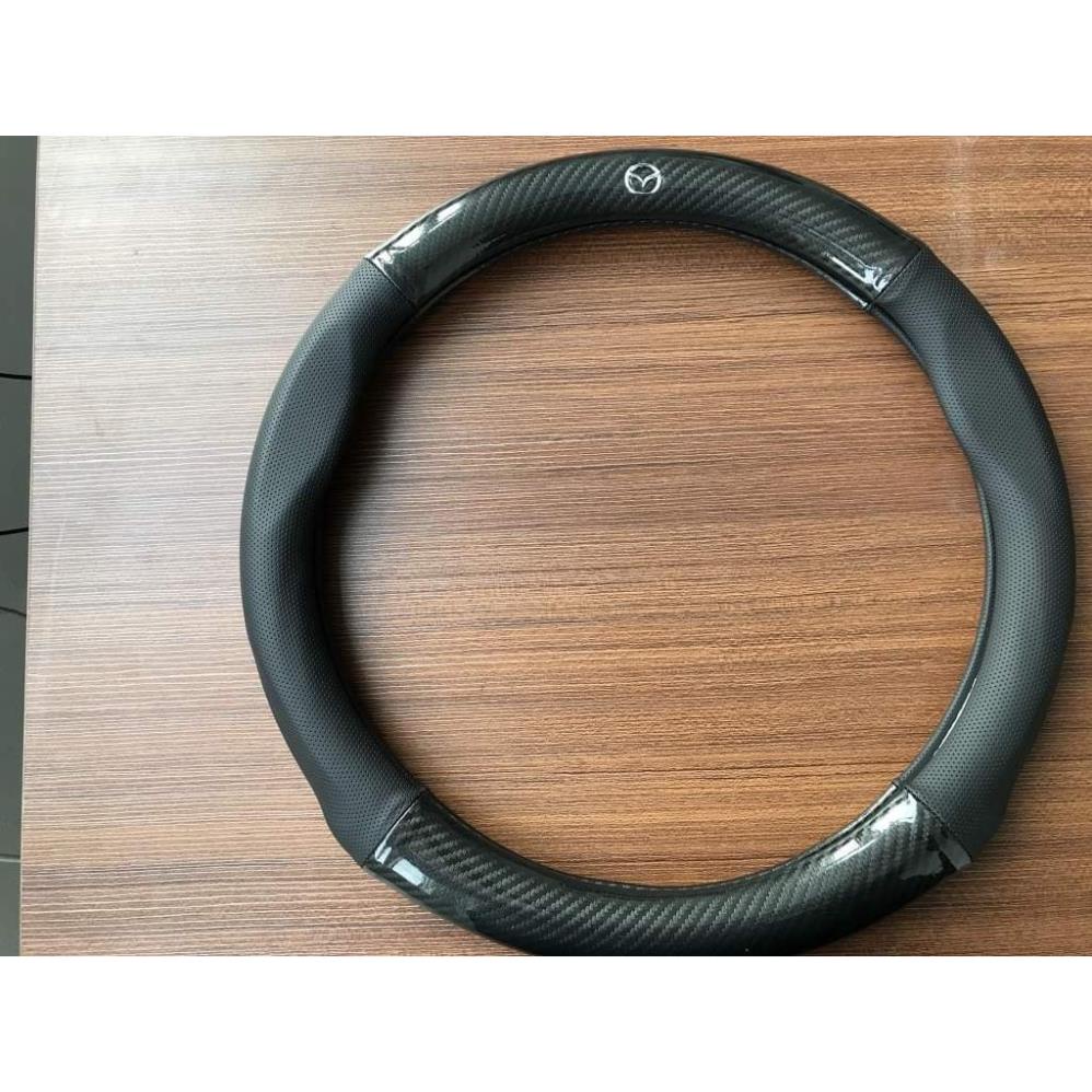Bọc vô lăng Mazda 2, Mazda 3, Mazda 6, CX5, BT50, CX8, Bao vô lăng cacbon bảo vệ vô lăng hiệu quả - sencar *