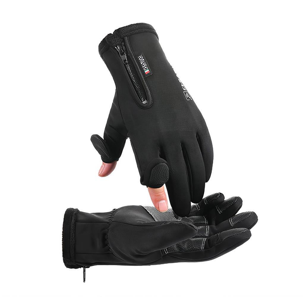 1 Đôi Găng Tay Câu Cá Bằng Nhựa Giữ Ấm Chống Trượt Đa Năng