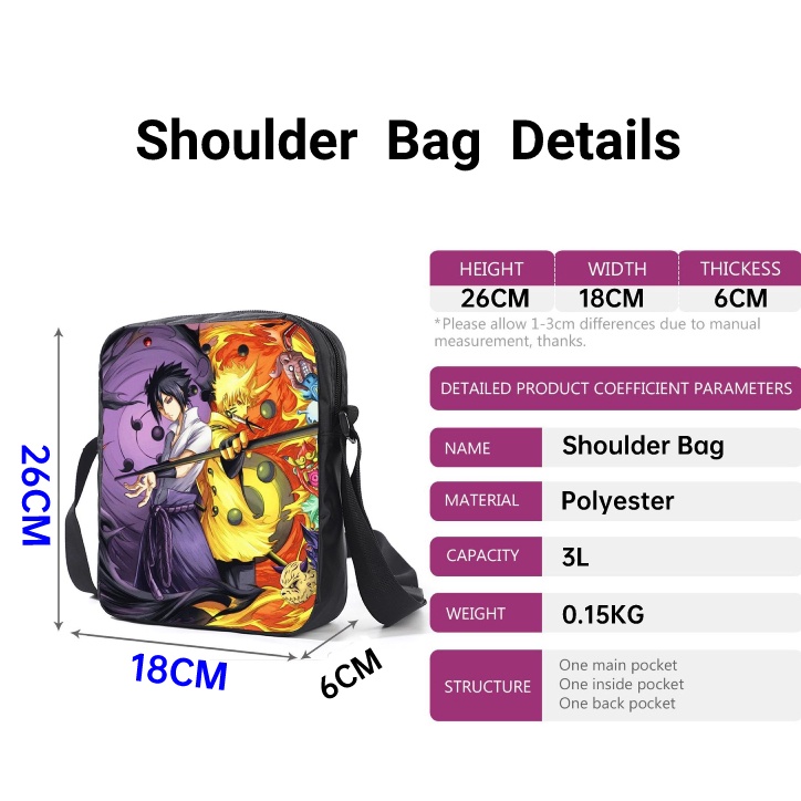 Ba Lô Đi Học In Họa Tiết Hoạt Hình NARUTO Dành Cho Nam Và Nữ