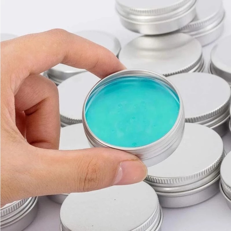 1 Hộp Thiếc Nhôm Tròn 15ML Đựng Mẫu Thử Mỹ Phẩm / Trà / Nến Đa Năng