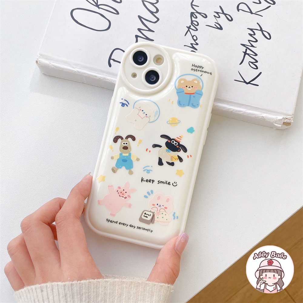 Ốp Điện Thoại TPU Mềm Chống Sốc In Hình Cừu Hoạt Hình Cho IPhone 14 Pro Max 11 7Plus 13 12 11 Pro Max X XS XR