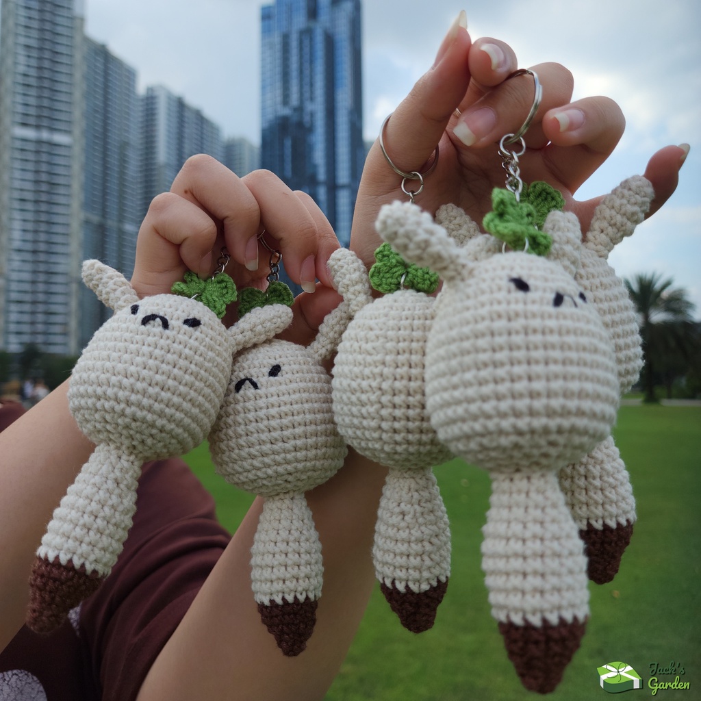 Móc khóa Dodoco bằng len handmade