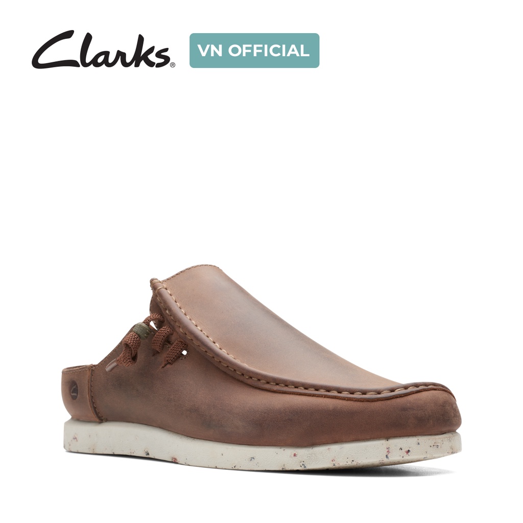 Giày sục Da Nam Clarks ShacreLite Sun màu BeesWax