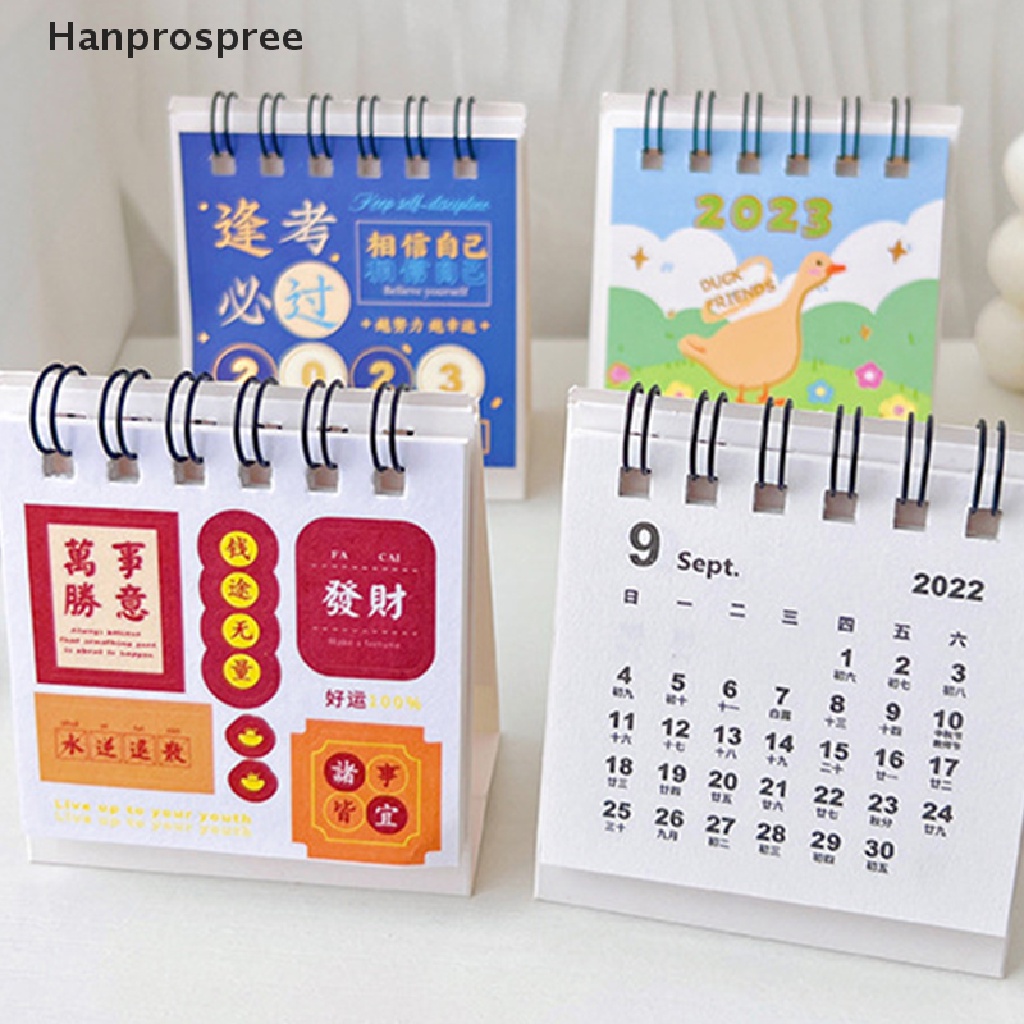 Hanprospree > Lịch Để Bàn Mini 2023 Họa Tiết Phong Cảnh Hoa Lá Sáng Tạo Trang Trí Văn Phòng / Trường Học