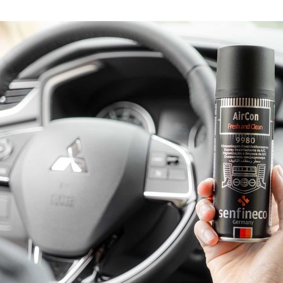 Xịt Khử Khuẩn - Khử Mùi Điều Hòa Ô Tô Senfineco 9980 Của Đức ( tặng kèm quà ngẫu nhiên)