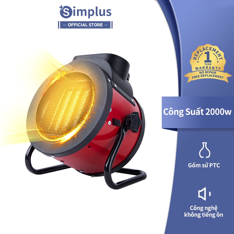 Máy Sưởi Mini Simplus Bàn làm việc nhỏ máy sưởi gia đình 2000W NFJH002