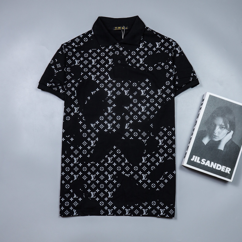 Áo thun nam cổ trụ thêu logo , chất vải cotton co dãn mềm mịn ⚡The Lizard⚡