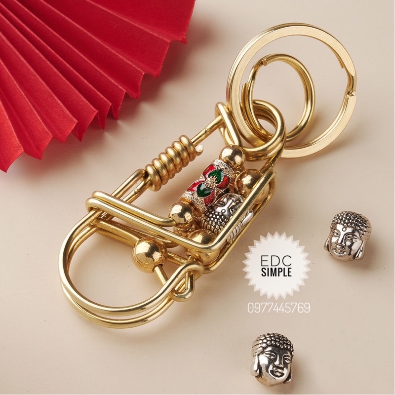 Móc khoá inox 304 thủ công cao cấp sử dụng que hàn 2 ly cứng cáp và sáng bóng