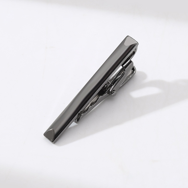Kẹp Cà Vạt Bản Ngắn 4.5cm Tráng Gương Màu Vàng / Bạc Thời Trang Sang Trọng Cho Nam