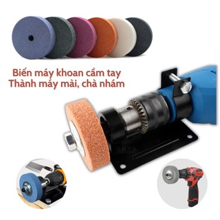 Bộ chuyển máy khoan cầm tay thành máy mài kim loại, máy đánh bóng chà nhám tiện dụng