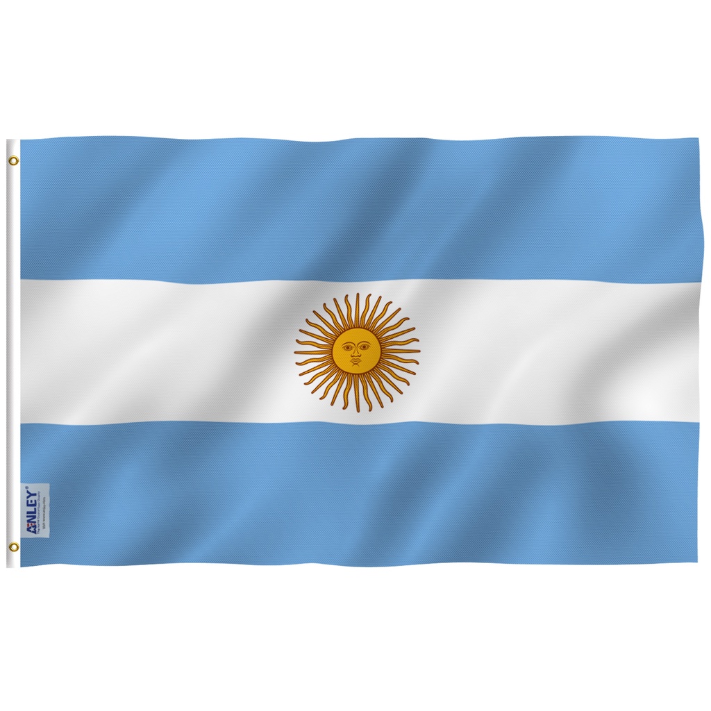Lá Cờ Argentina 3X5Ft Chất Lượng Cao