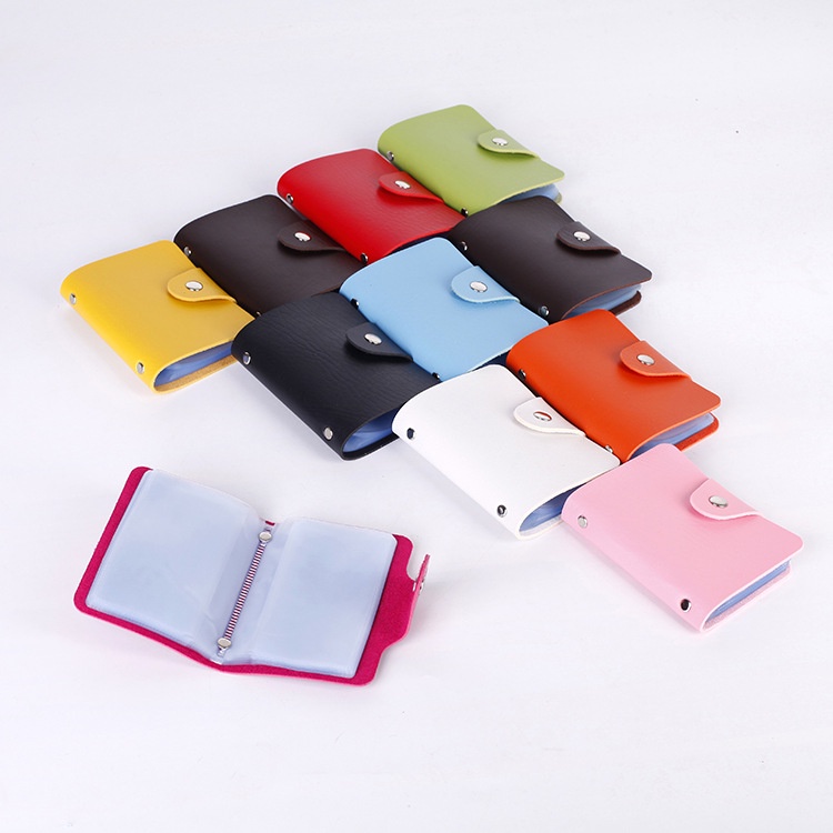Ví đựng thẻ nhiều ngăn CHIC & CHEAP da PU 24 ngăn, nhỏ gọn tiện lợi - XG03