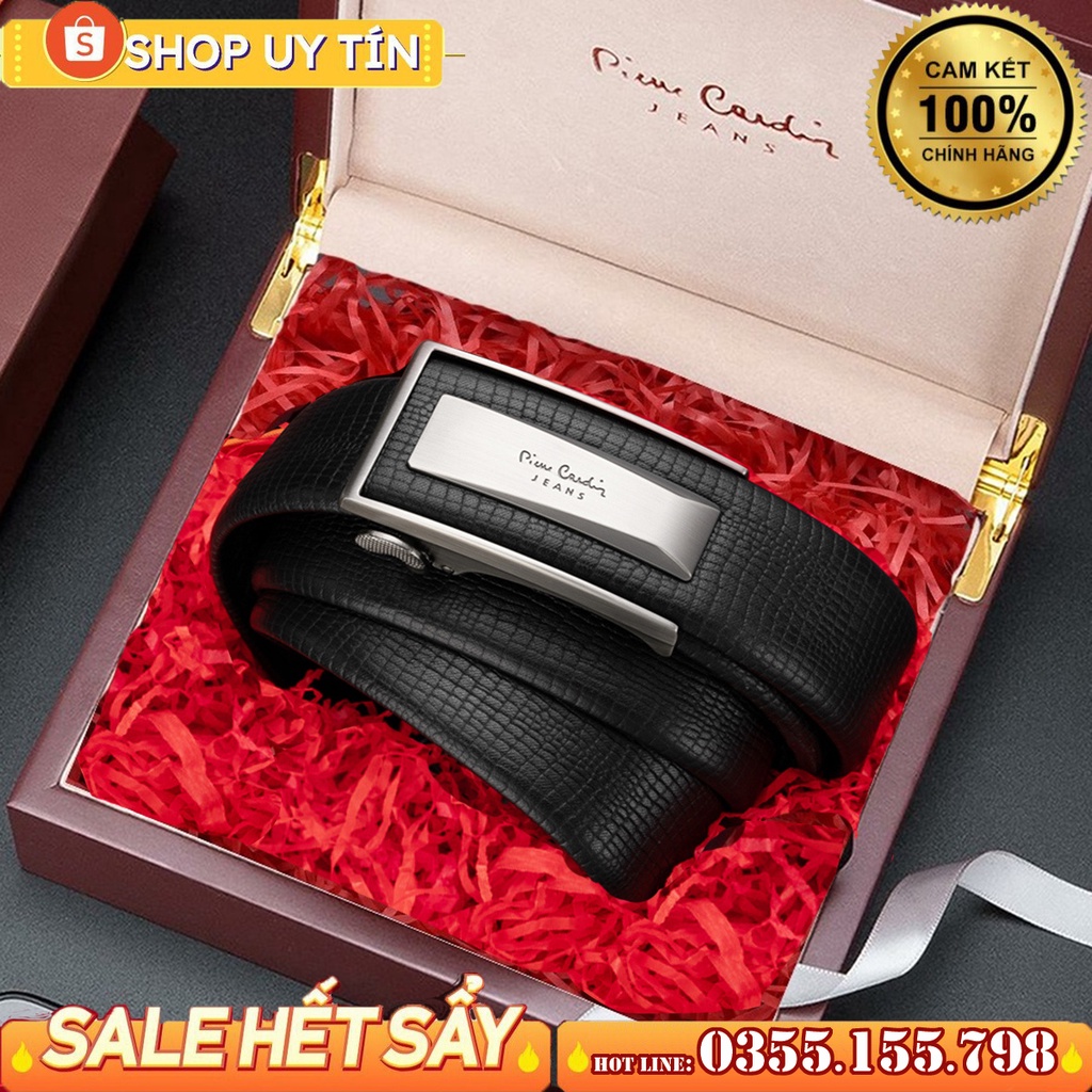 Thắt lưng Pierre Cardin gài trong, dây da bò 7