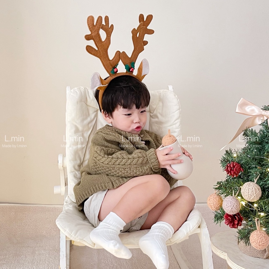 Cài tóc noel cho bé by lmin