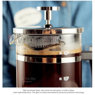 Bình pha trà cà phê kiểu pháp French Press 600ml 350ml
