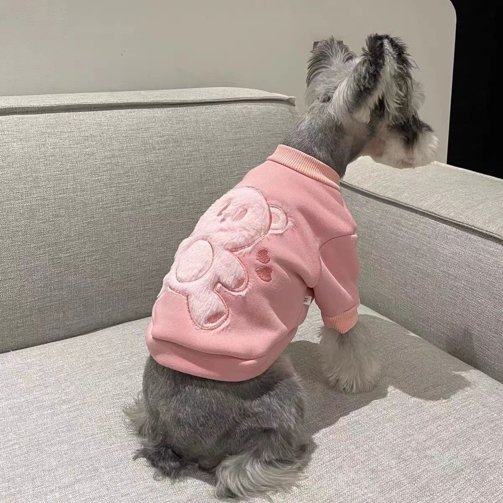 Áo Nỉ Chui Đầu Hình Chú Gấu Teddy / Corgi / Chú Chó Pug Dễ Thương Thời Trang Thu Đông Cho Cún Cưng